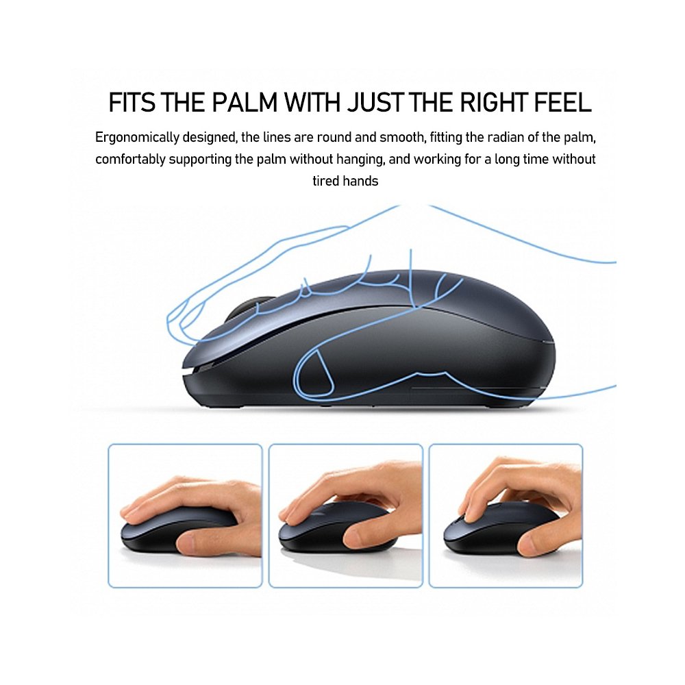 მაუსი UGREEN MU105 (90550), Wireless, USB, Mouse, Blue