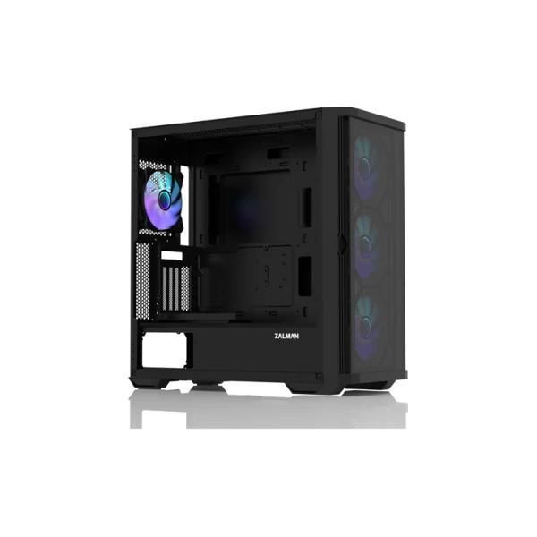 Zalman PC case Z10 Duo without PSU, 2xUSB3.0, 1xUSB Type-C, 3x140mm ARGB, 1x120mm ARGB, VGA 395mm, LCS ready, TG Side Panel, EATX, black