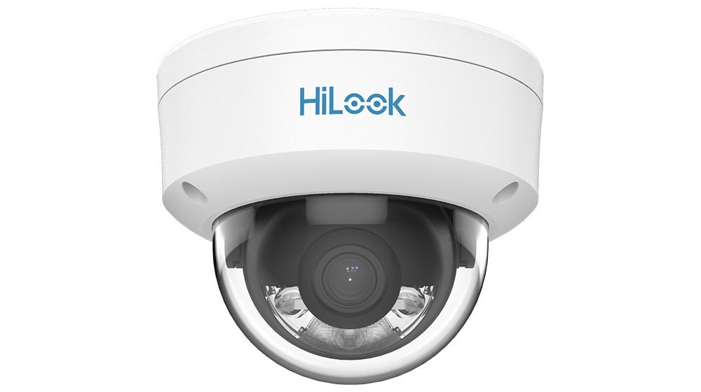 IP კამერა - 2მპ 2.8მმ Dome, ColorVu, ადამიანის  და ავტომობილის სილუეტის ამოცნობით,  HiLook
