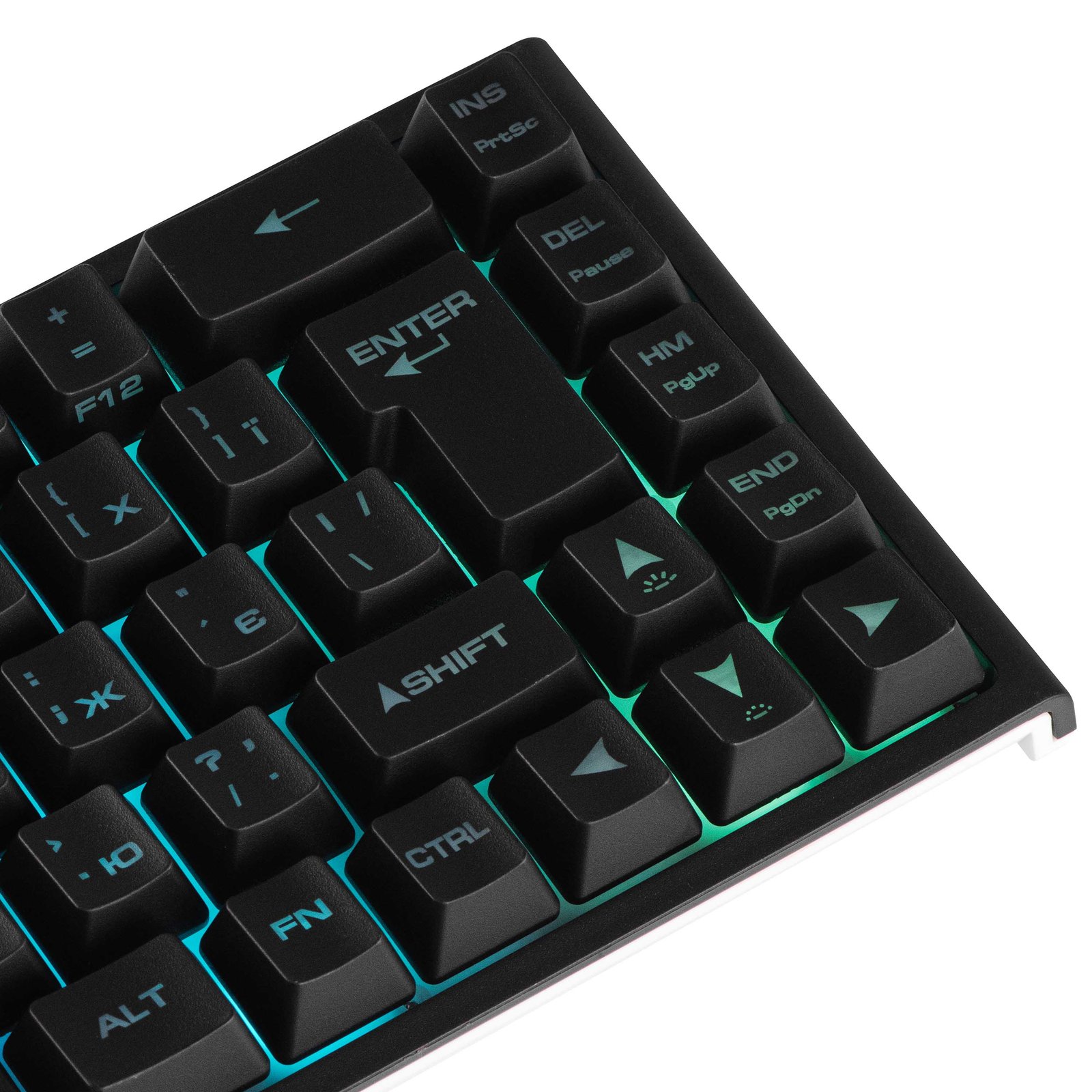 2E GAMING Membrane keyboard KG360 68key, USB-A/WL, EN/UA/RU, RGB, black