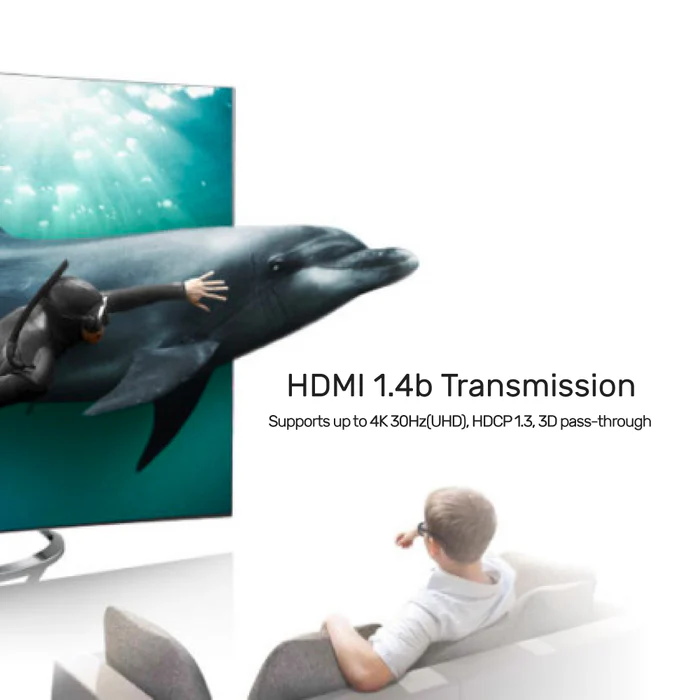 V1111A02, UNITEK, 4K HDMI 1.4b Switch 3 In 1 Out