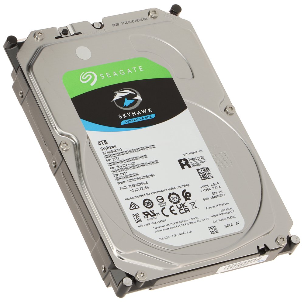 მყარი დისკიST4000VX013 - 4TB  Seagate SkyHawk (Surveillance) HDD SATA 6Gb/s 3.5" 64Mb 5900rpm