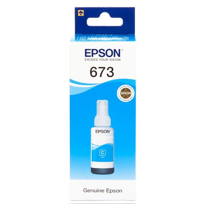Epson კარტრიჯის მელანი L800/L805/L1800/L850 Cyan ink bottle 70ml T6732, C13T67324A
