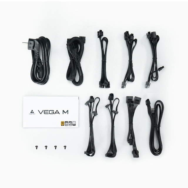 CHIEFTEC PSU Vega M (750W), >90%, 80+ Gold, 135mm FDB, 1xMB 24pin(20+4), 2xCPU 8pin(4+4), 3xMolex, 6xSATA, 4xPCIe 8pin(6+2), 1xPCIe GEN5 16pin, Fully