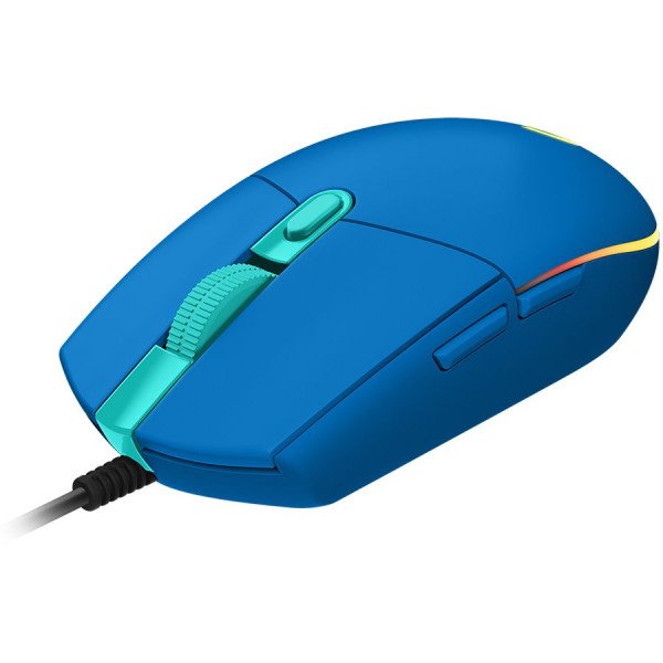 მაუსი - G102, Logitech Corded Gaming Mouse, RGB lighting, 200 – 8,000 dpi,  6 buttons, 2.1 m, BLUE - USB 1Y (L910-005801)