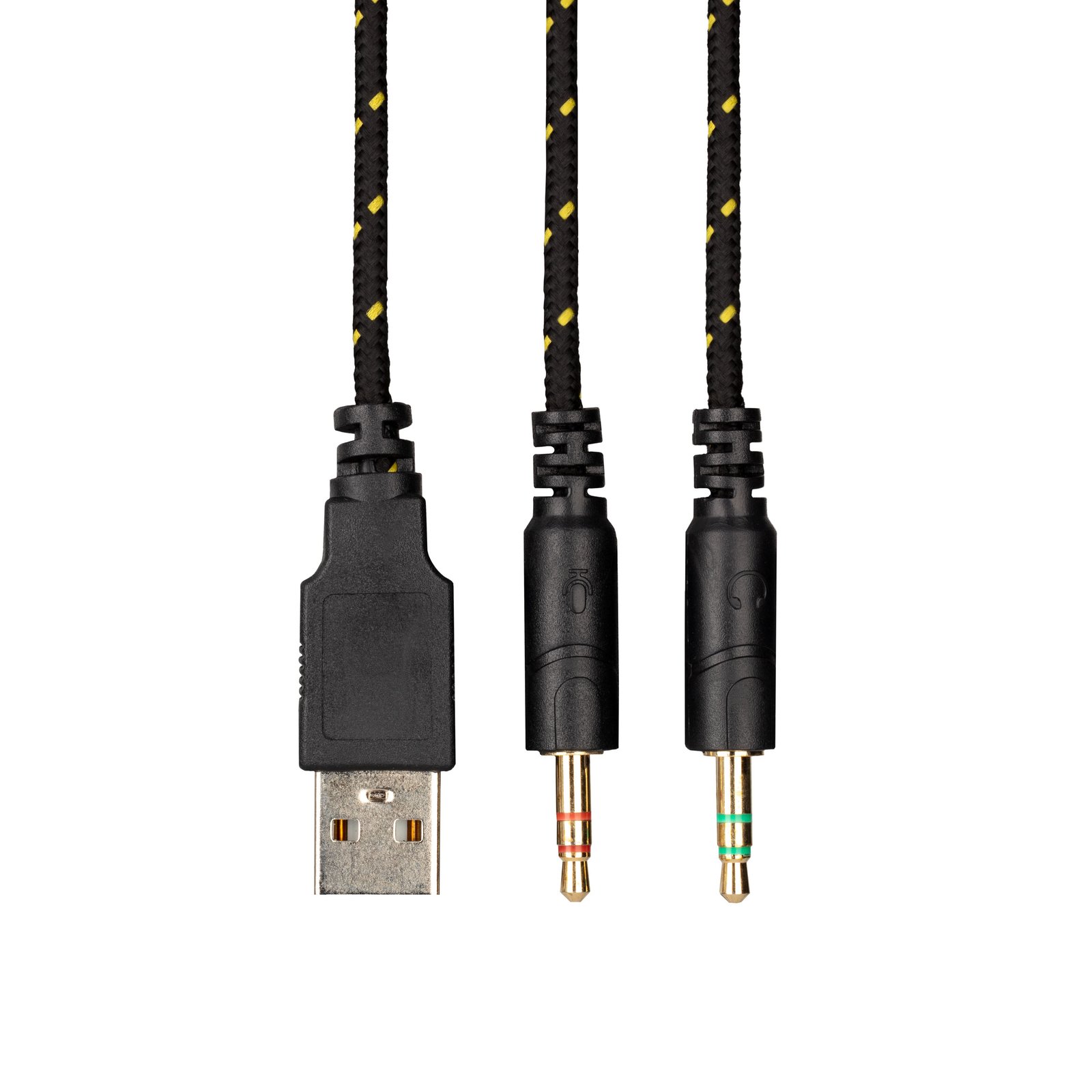 2E GAMING Headset HG300, mini-jack/dual 3.5mm, LED, 2m, black