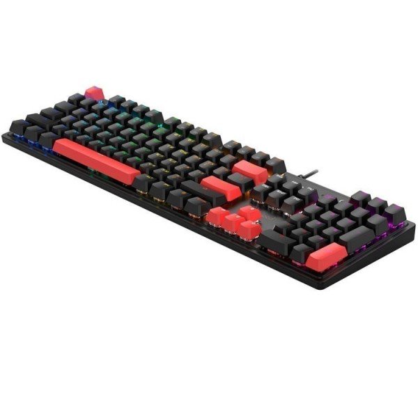 კლავიატურა: A4tech Bloody S510R RGB Mechanical Gaming Keyboard US Layout Fire Black (Blue Switch)