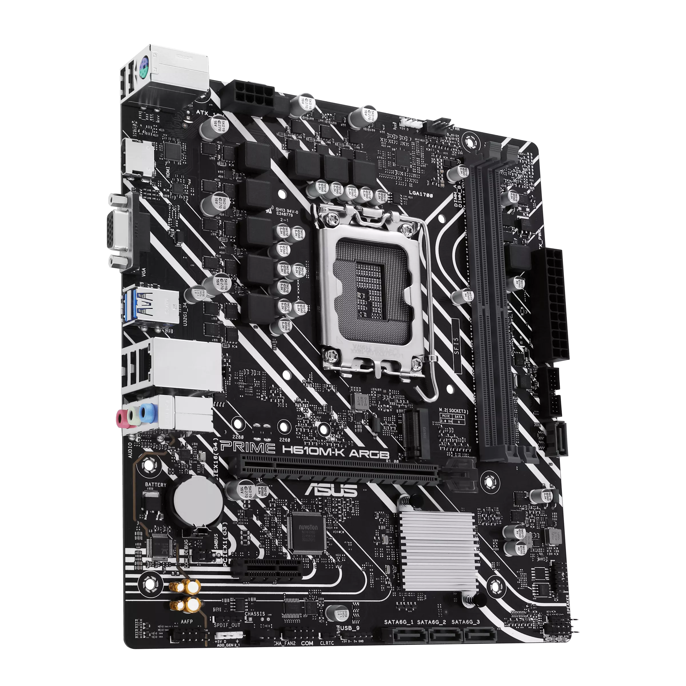 ASUS Motherboard PRIME H610M-K ARGB s1700 H610 2xDDR5 M.2 HDMI D-Sub mATX ARGB