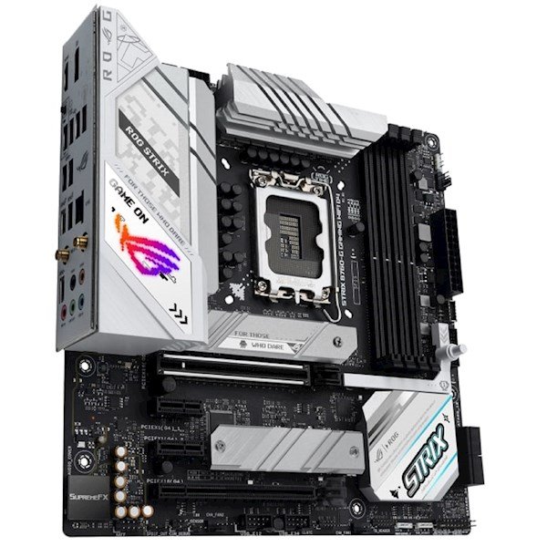 ASUS Motherboard ROG STRIX B760-G GAMING WIFI s1700 B760 4xDDR5 M.2 HDMI DP Wi-Fi BT mATX
