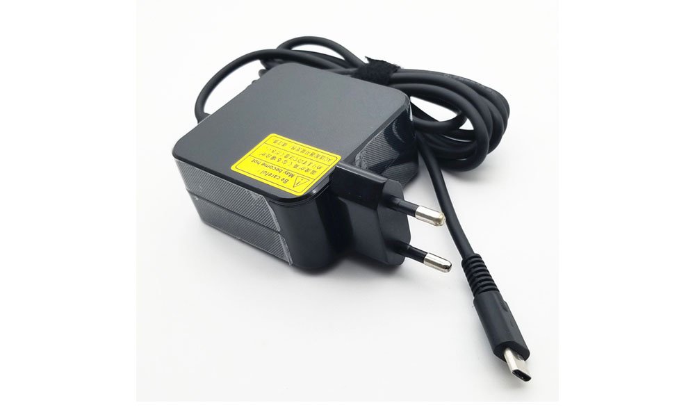 ლეპტოპის დამტენი type-c Square of  HP  DELL  AUSU Appletype-c PA-65W black EU plug