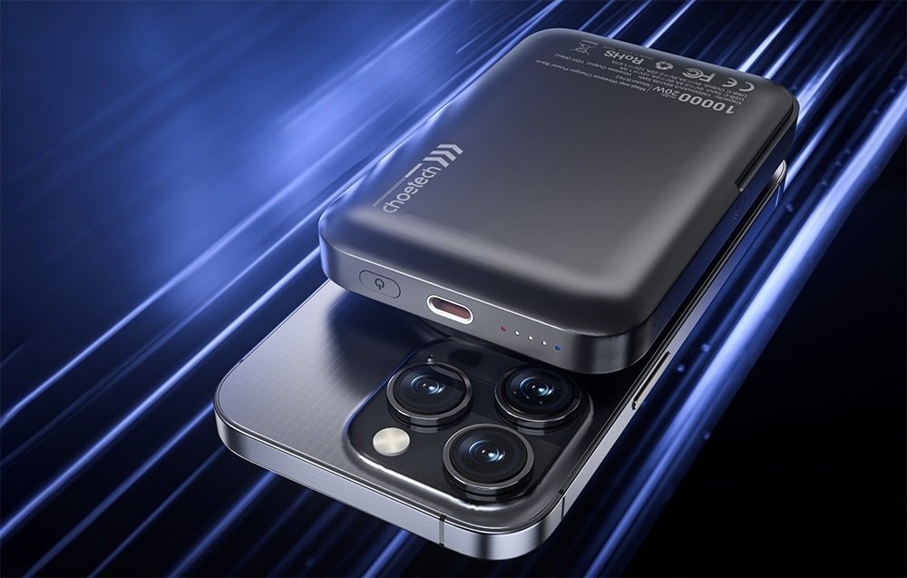 Choetech B743 10000mAh Magnetic Wireless PD20W Power Bank Black