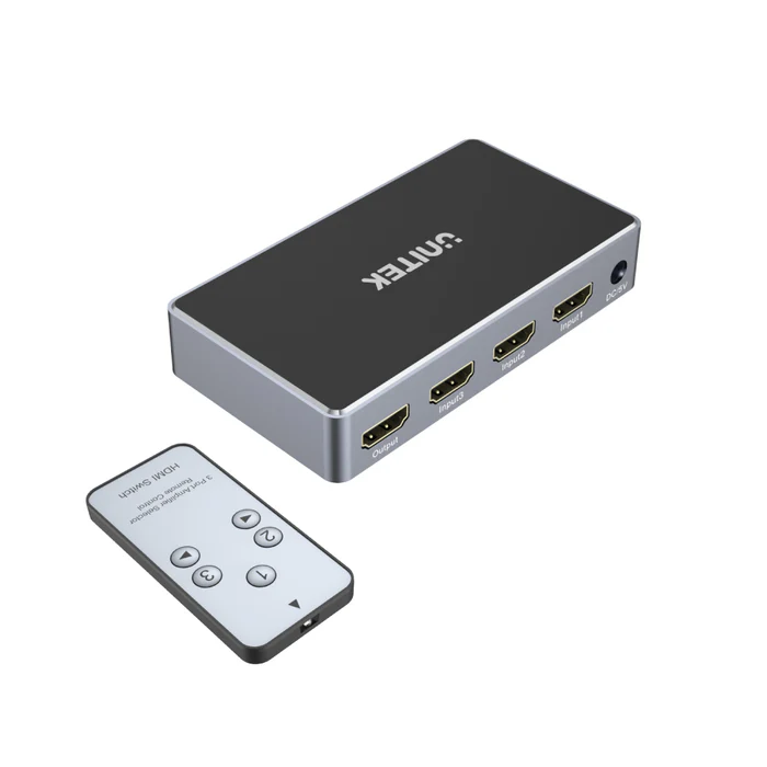 V1111A02, UNITEK, 4K HDMI 1.4b Switch 3 In 1 Out