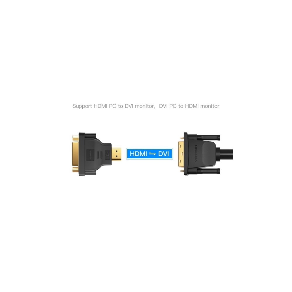 VENTION ECCB0  HDMI DVI Bi-Directional  Adapter  Black