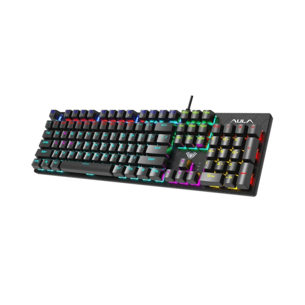 კლავიატურა: AULA S2022 RGB Wired Gaming Mechanical Keyboard Black (Blue Switch)