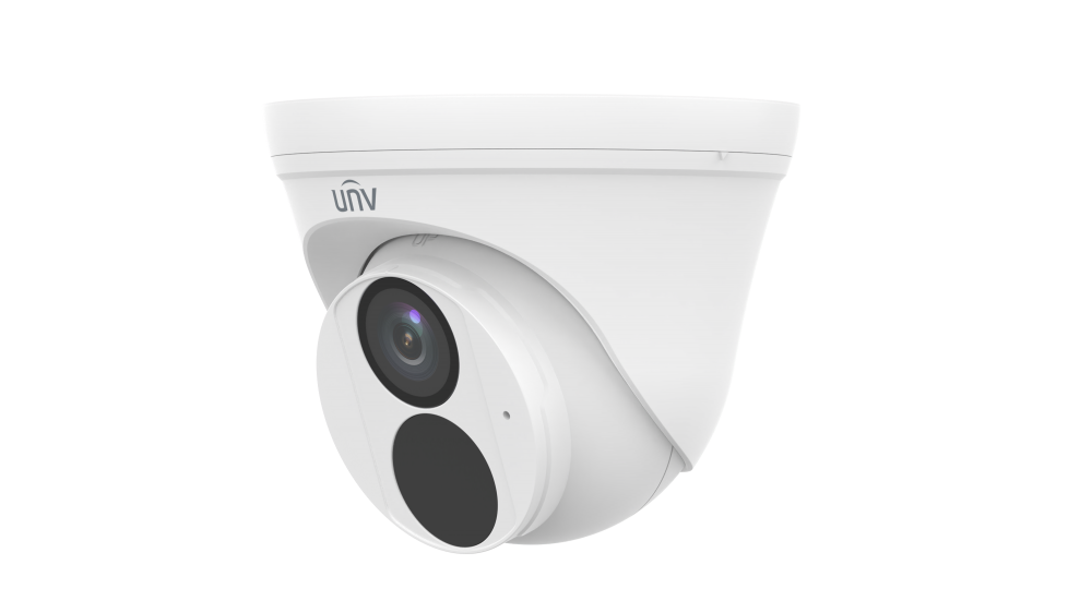 სამეთვალყურეო კამერა მიკროფონით UNIVIEW IPC3612LB-AF28-A2 2MP 2.8mm indoor Turret IP Camera, HBD 2.0, SD Card, Mic.
