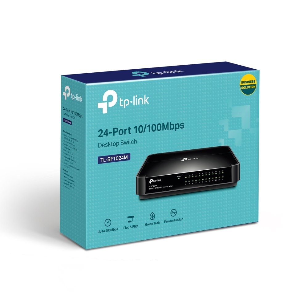 ქსელის გამანაწილებელი  TL-SF1024M, TP-Link, 24-Port 10/100Mbps Desktop Switch