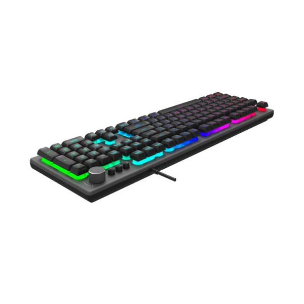 კლავიატურა: AULA F2028 Wired RGB Keyboard Gray/Black keycap