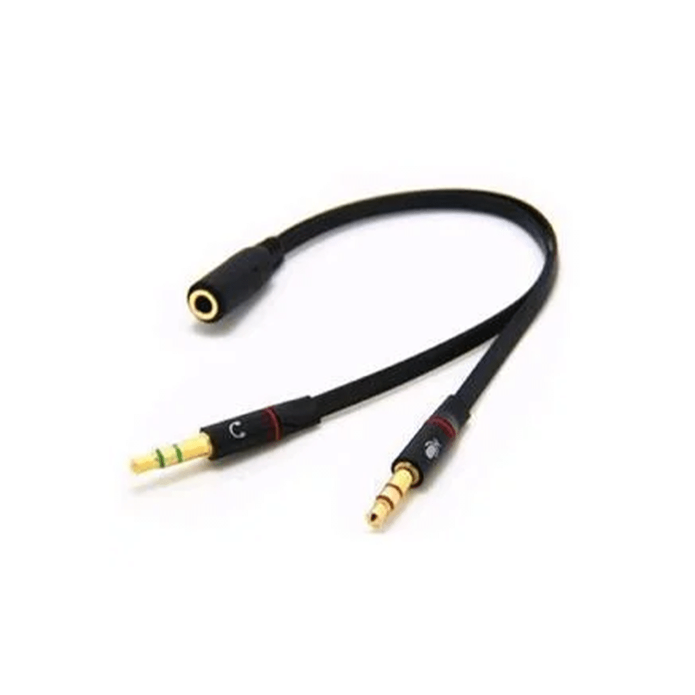 KD-3.5STEREOM2RCAM, Kingda 3.5 audio female to 2X 3.5 audio (mic and stereo separately)