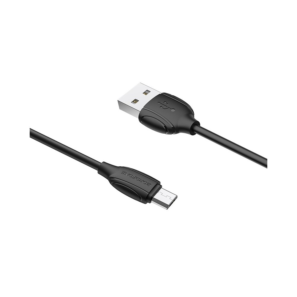 BOROFONE BX19 Benefit charging data cable for Micro Black