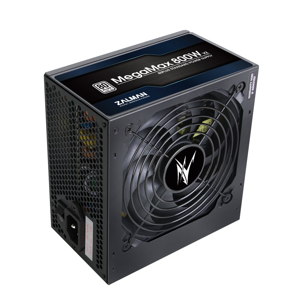 Zalman PSU Megamax (800W), 83%, 80+ White, 120mm, 1xMB 24pin(20+4), 2xCPU (8pin+(4+4)pin) 4xMolex, 8xSATA, 4xPCIe 8pin(6+2)