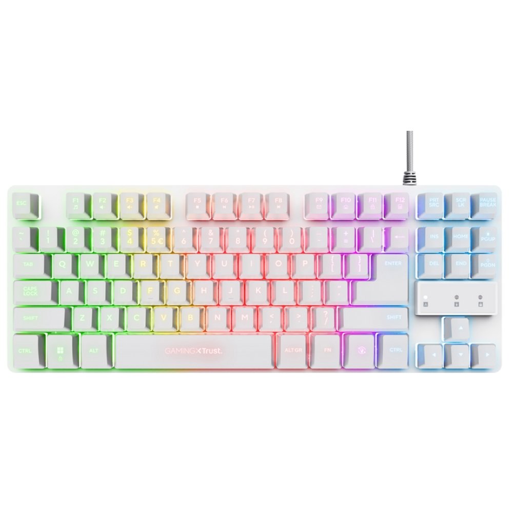 გეიმერული ნაკრები Trust 25232 GXT794W, Wired, USB, 3-IN-1 Gaming Kit, White