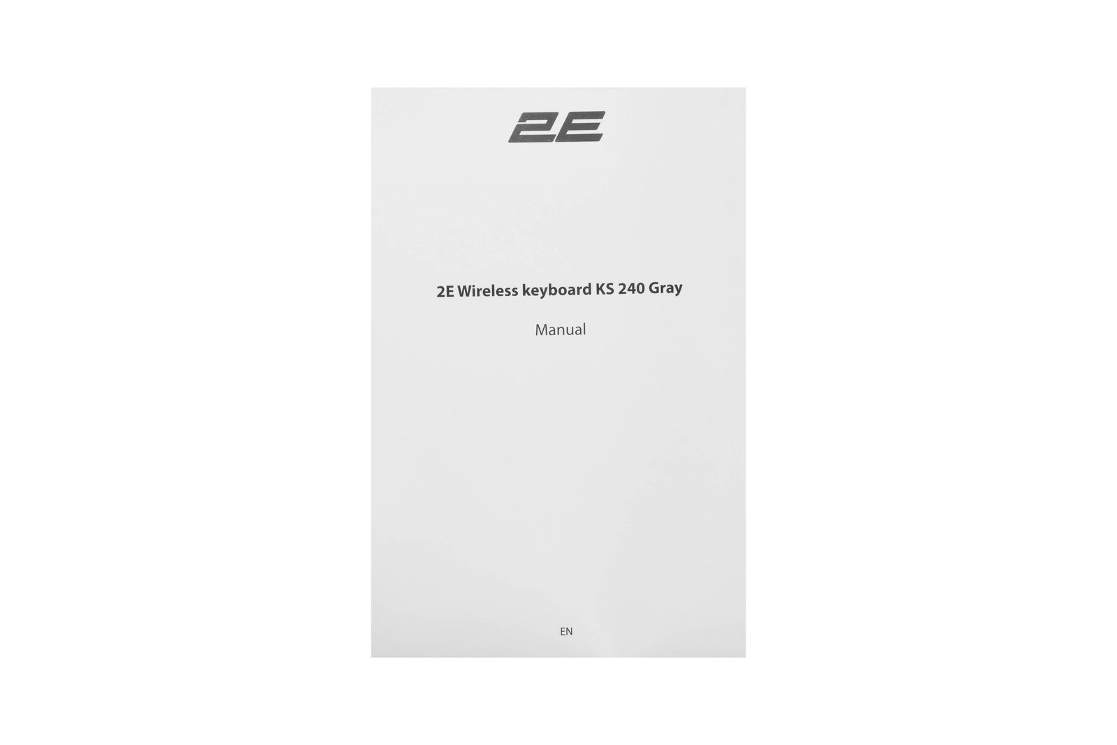 2E Keyboard membrane KS240 110key, WL/BT, EN/UK, grey-black