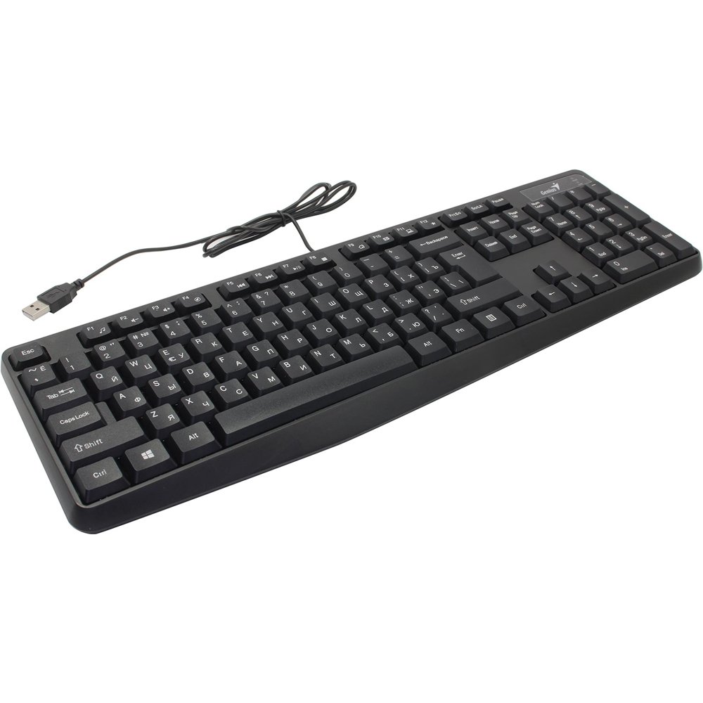 კლავიატურა, KB-117, Genius, Multimedia, USB, შავი.