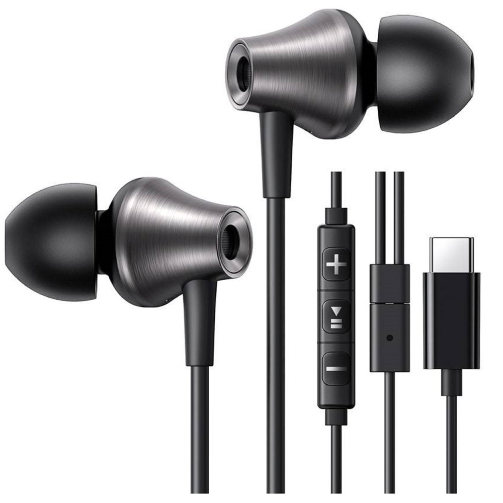 ყურსასმენი UGREEN EP105 (35754), In-Ear Headphones, Wired, Type-C, Black