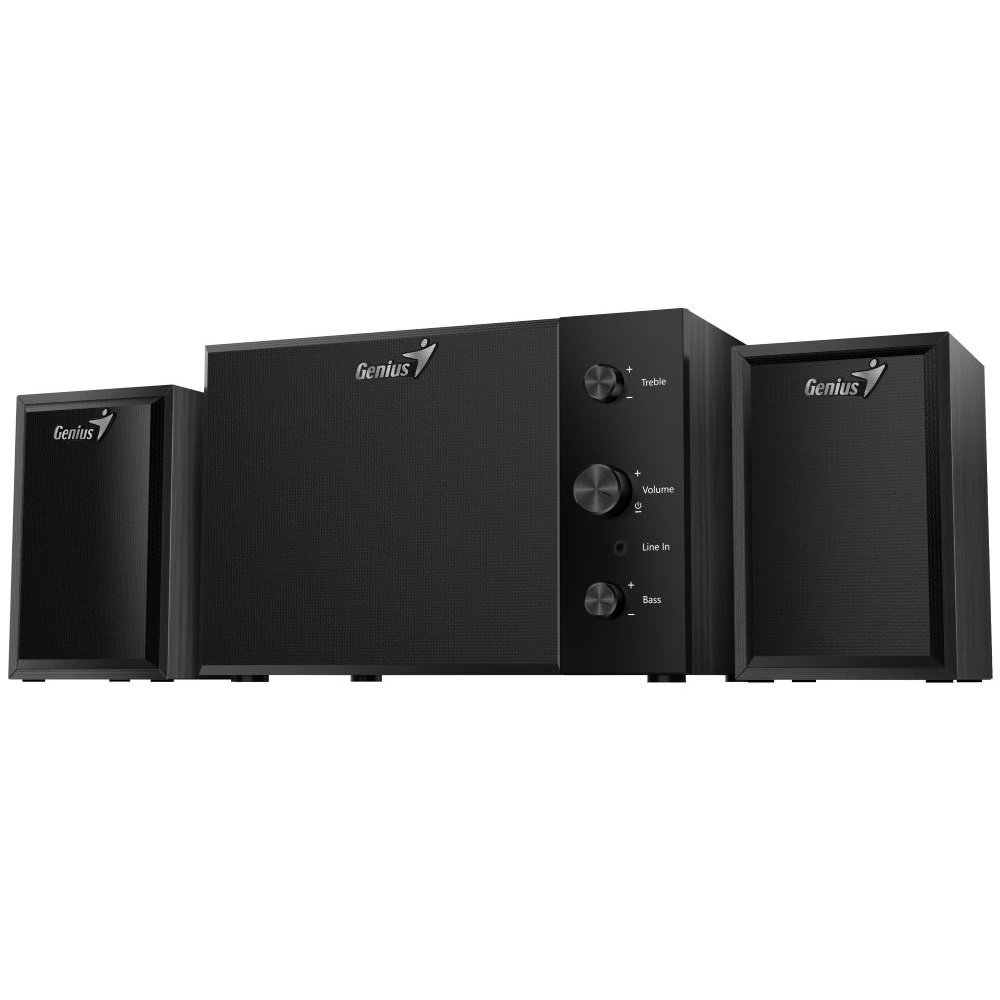 ხმამაღლამოლაპარაკე  SW-2.1 350 Wood-EU, Genius, Speakers with subwoofer15W (RMS) Subwoofer: 8 watts, Satellite speaker: 3.5 watts x 2
