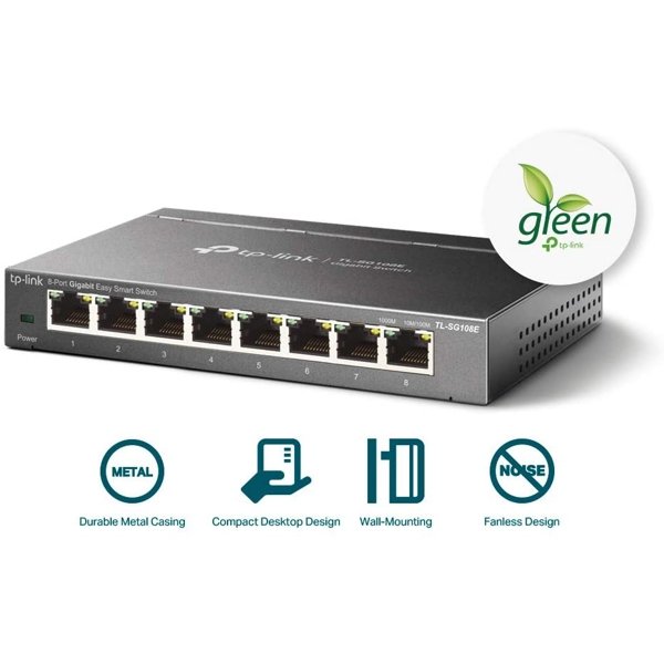 TL-SG108E, 8-Port Gigabit Easy Smart Switch