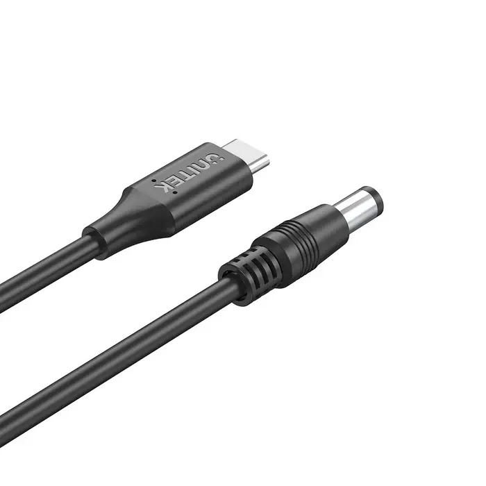 კაბელი,  C14116BK-1.8M, UNITEK, 1.8M, 65W USB-C to DC5.5*2.5mm Charging.