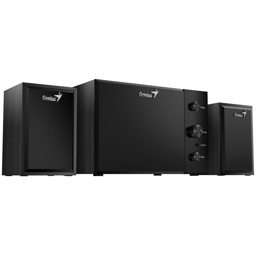ხმამაღლამოლაპარაკე  SW-2.1 350 Wood-EU, Genius, Speakers with subwoofer15W (RMS) Subwoofer: 8 watts, Satellite speaker: 3.5 watts x 2