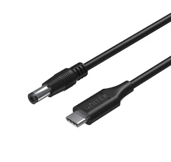 კაბელი,  C14116BK-1.8M, UNITEK, 1.8M, 65W USB-C to DC5.5*2.5mm Charging.