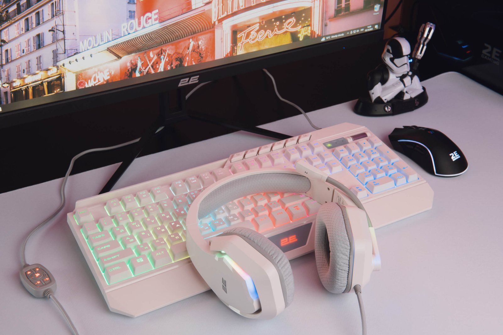 2E GAMING Headset HG315, 7.1, USB-A, RGB, 2m, white