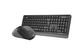 კლავიატურა-მაუსი: A4Tech Fstyler FGS1035Q 2.4G QuietKey Desktop Set EN/RU layout Grey