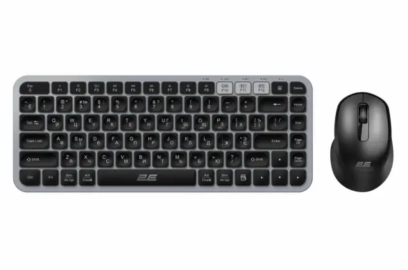 2E Combo keyboard and mouse MK430 WL/BT, EN/UK/RU, grey-black