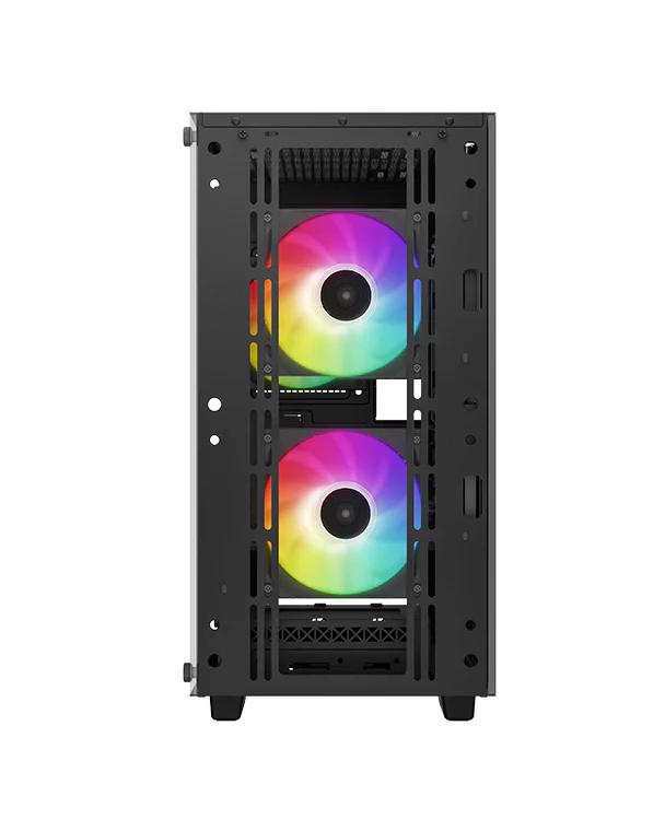 კომპიუტერის ყუთი CC360 ARGB Deepcool,   Mini-ITX / Micro-ATX , 7 Slots, USB3.0×1、USB2.0×1、Audio×1, Front: 2×120mm  Rear: 1×120mmFans,ATX PS2