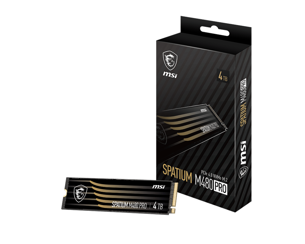 S78-440L1G0-P83 MSI SPATIUM M480 PRO PCIe 4.0 NVMe M.2 1TB