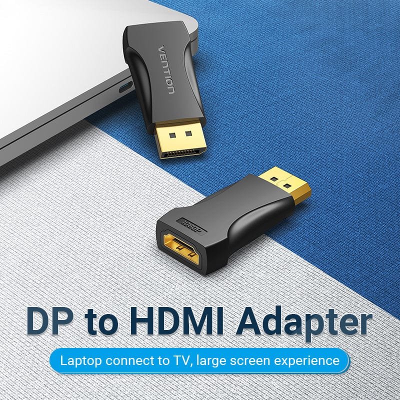 VENTION HBOB0 DisplayPort Male to HDMI Female Adapter Black (DP to HDMI)