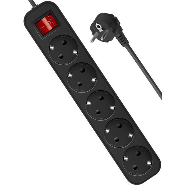 Defender ქსელის ფილტრი S530,Switch 5 ჩასართველით 3,0m