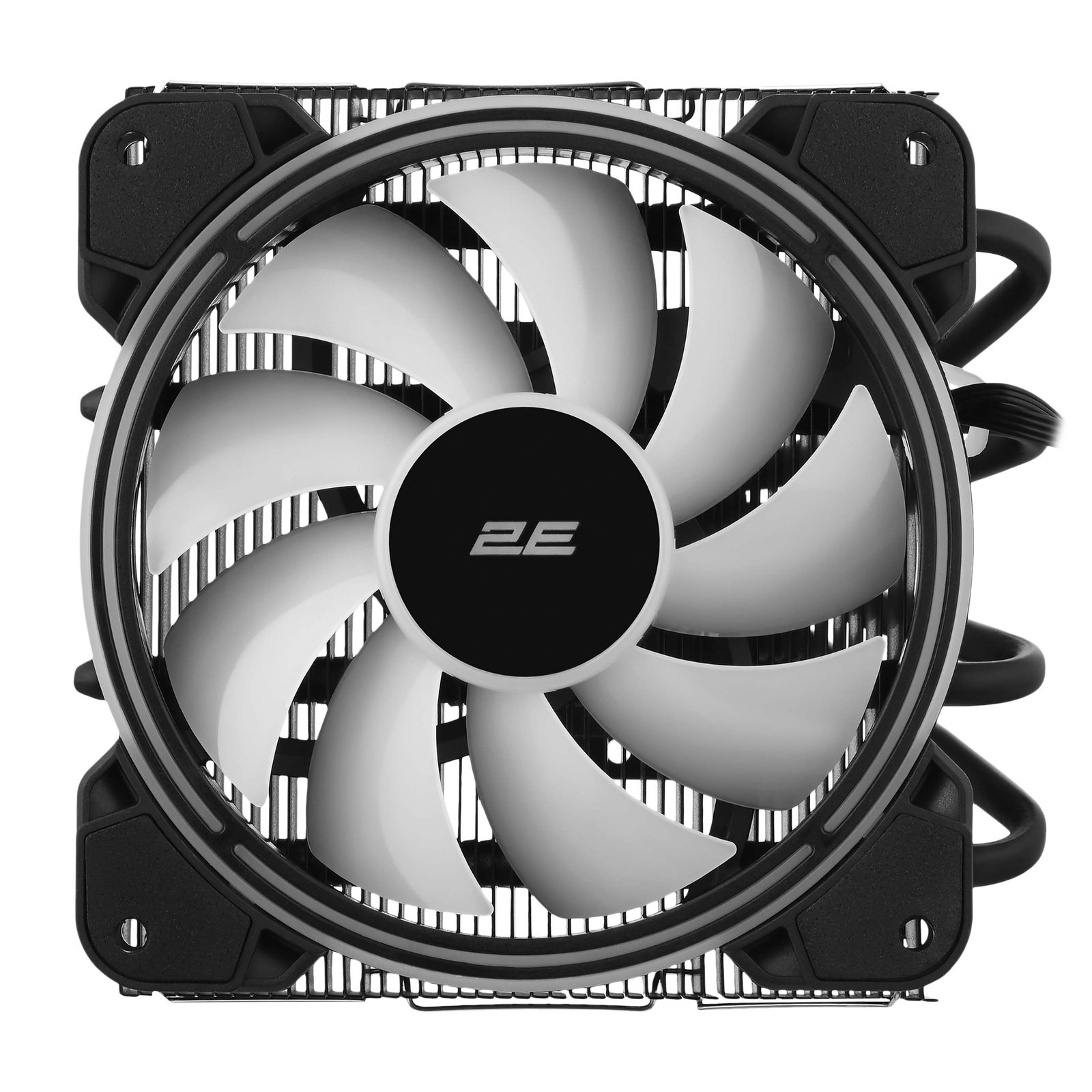 2E GAMING CPU cooler Air Cool AC120T4-ARGB, LGA1700, 1200, 115x, 1366, AM5, AM4, AM3, AM3+, 4pin PWM, 3pin +5VARGB, TDP 130W