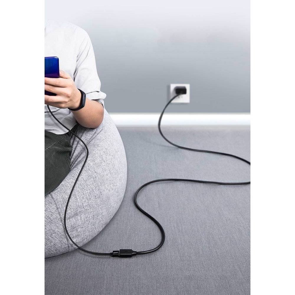 USB დამაგრძელებელი UGREEN US129 (10373), USB 3.0 Male to USB Female, Extension Male Cable, 2m, Black