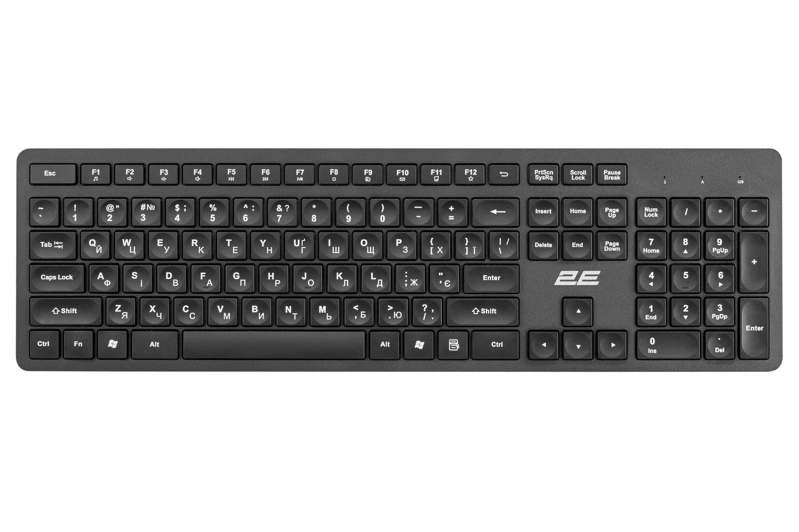 2E Keyboard membrane KS260 106key, WL, EN/UK, black