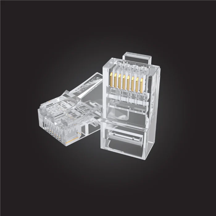 კონექტორი,  OT1091ATP01, UNITEK, UTP CAT6 RJ45 8P8C Pass Through, 100pcs.