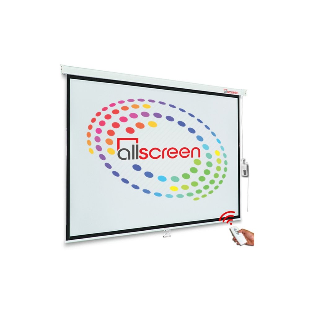 პროექტორის ელექტრო ეკრანი ALLSCREEN ELECTRIC PROJECTION SCREEN 300X200CM HD FABRIC CMP-11879 WITH REMOTE CONTROL 141 inch / 358 SM