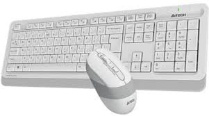კლავიატურა-მაუსი: A4tech Fstyler FG1010 Wireless Combo Set EN/RU White