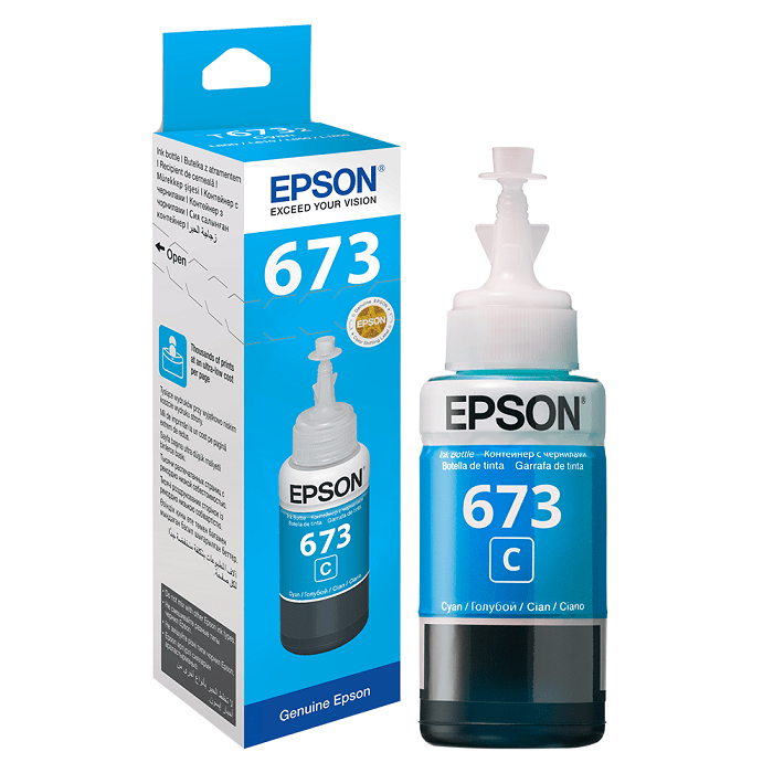 Epson კარტრიჯის მელანი L800/L805/L1800/L850 Cyan ink bottle 70ml T6732, C13T67324A