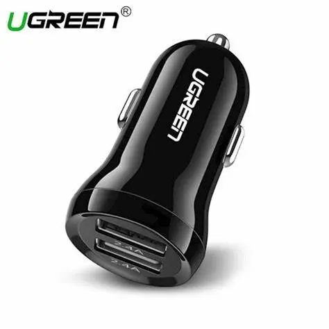 მანქანის USB დამტენი UGREEN EDO18 (50875) Dual USB Car Charger 4.8A