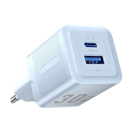 VENTION FEPL0-EU1 -Port USB-C GaN Charger (20W) EU-Plug Blue