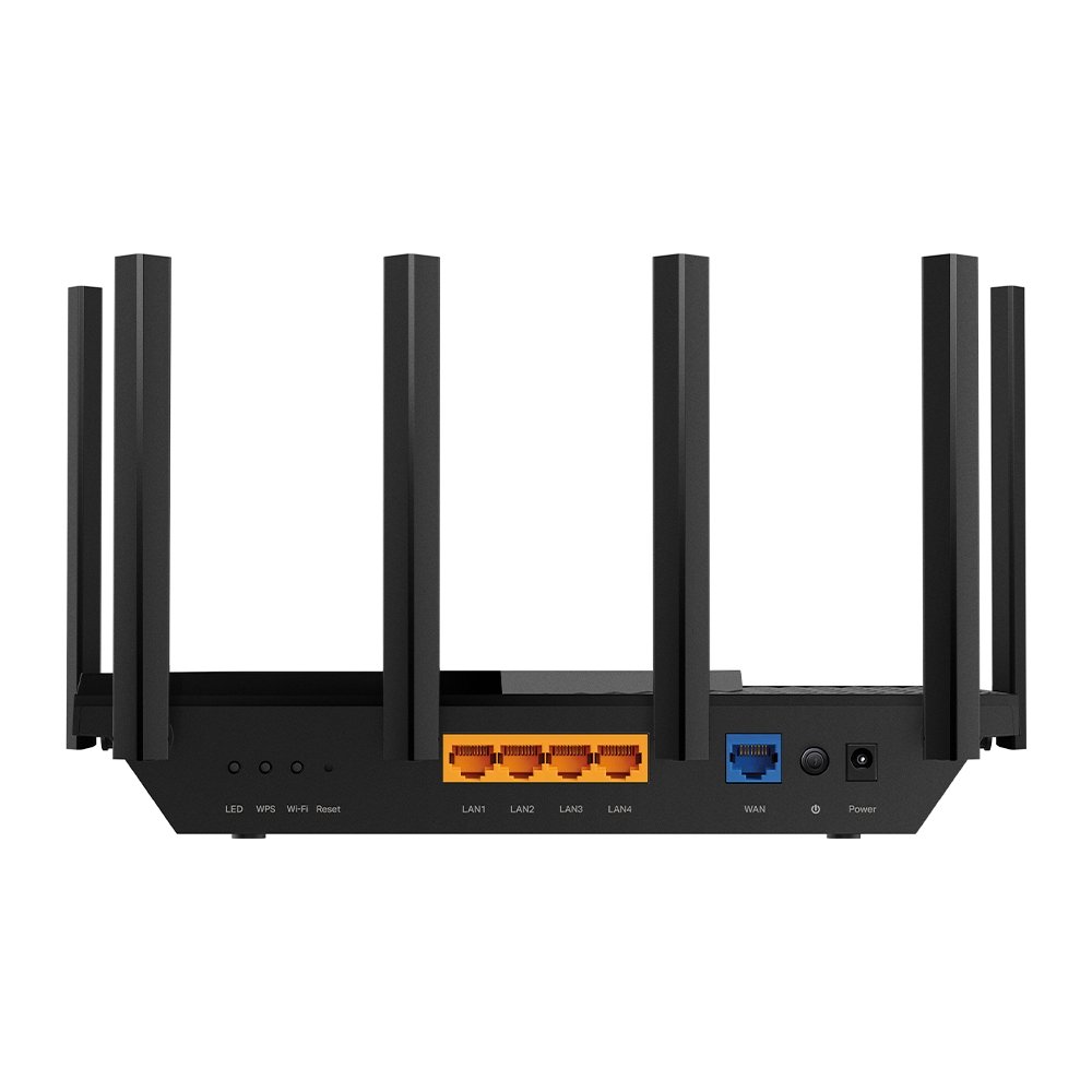 როუტერი -Archer AXE75, TP-Link, AXE5400 Tri-Band Wi-Fi 6E Router up to 5400 Mbps, WPA3, 1×Gg WAN/4× Gg LAN, 1× USB3.0, 2.4 GHz, 5 GHz, 6 GHz